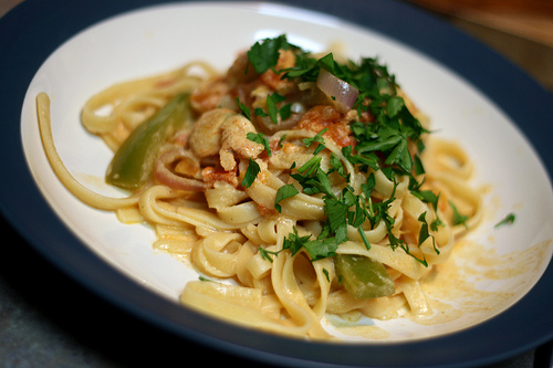 Cajun Chicken Pasta. We served our Cajun chicken