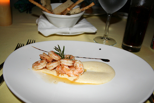 shrimp polenta