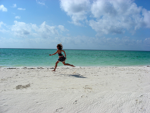 beach run