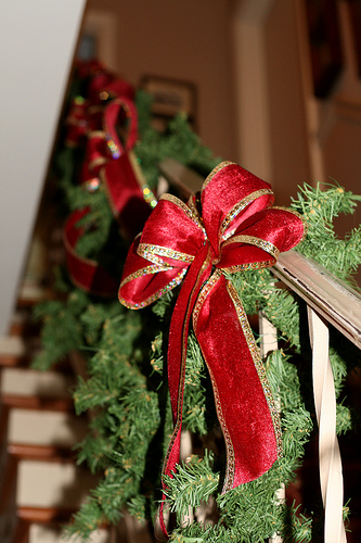 christmas banister