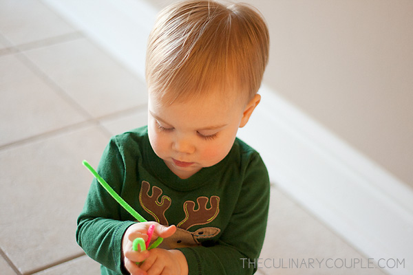 Busy Toddlers: Pipe Cleaners + Colander – The Culinary Couple