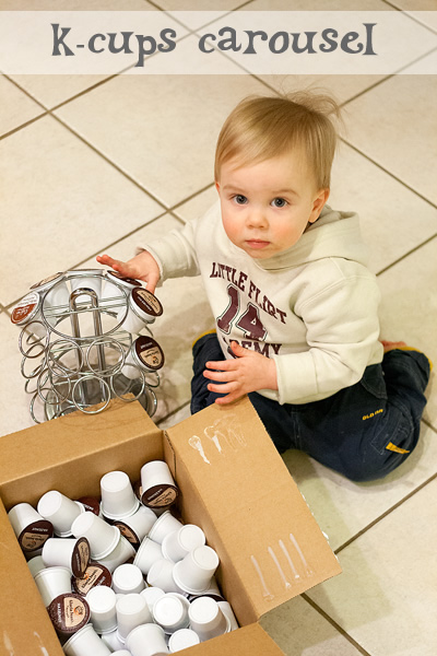 busy toddlers: k-cups carousel