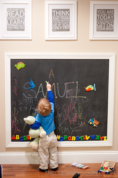 DIY: Magnetic Chalkboard Wall – The Culinary Couple