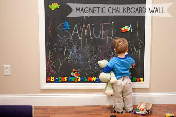 Kids Chalkboard Art Wall~How to turn a textured wall into a smooth